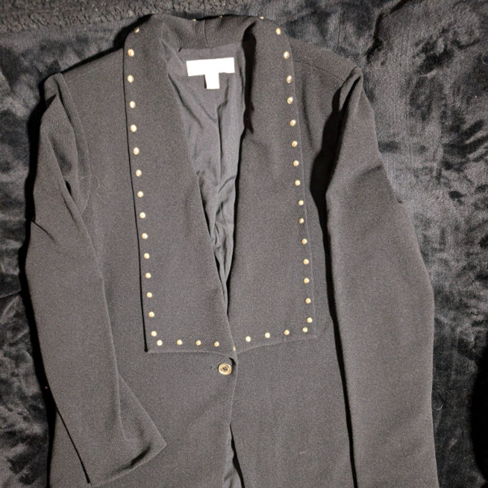 Michael Kors Black Studded Blazer